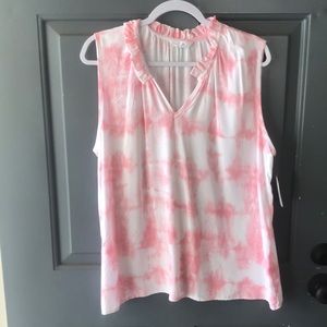 Time and Tru light pink tie dye sleeveless top. XXL